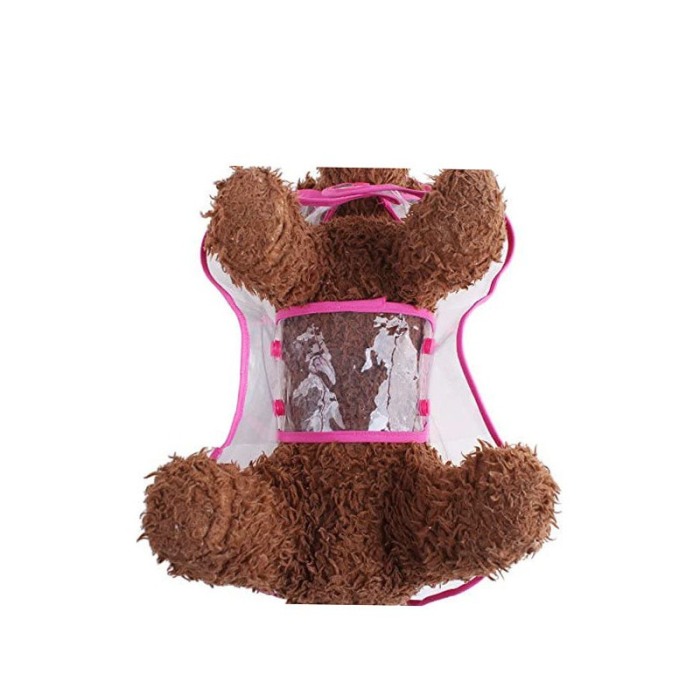 Pelerina de ploaie Inky Doggo ,pentru animalele de companie de talie mica, 25 cm , roz [4]