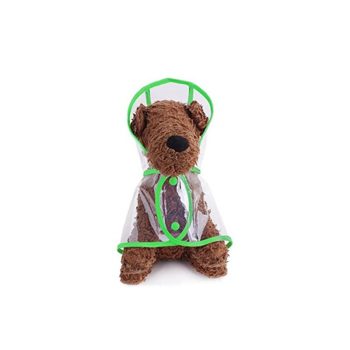 Pelerina de ploaie Inky Doggo , pentru animalele de companie de talie mica, 25 cm, verde [4]