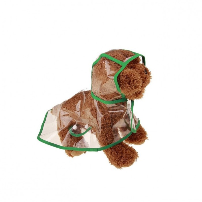Pelerina de ploaie Inky Doggo , pentru animalele de companie de talie mica, 25 cm, verde [3]