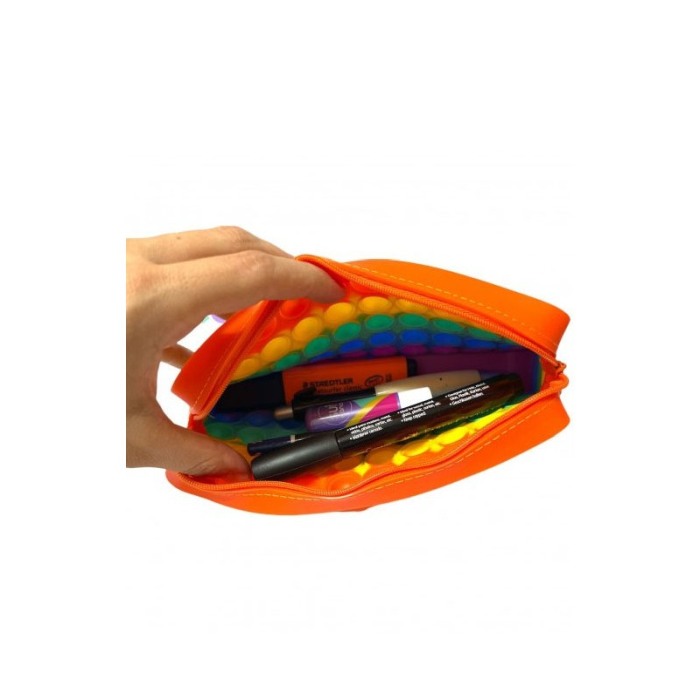 Penar Rainbow Pop, practic si interactiv, silicon, 20 x 10 cm ,inchidere cu fermoar, multicolor [3]