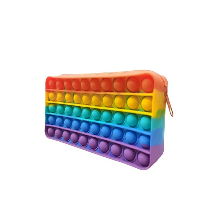 Penar Rainbow Pop, practic si interactiv, silicon, 20 x 10 cm ,inchidere cu fermoar, multicolor [1]