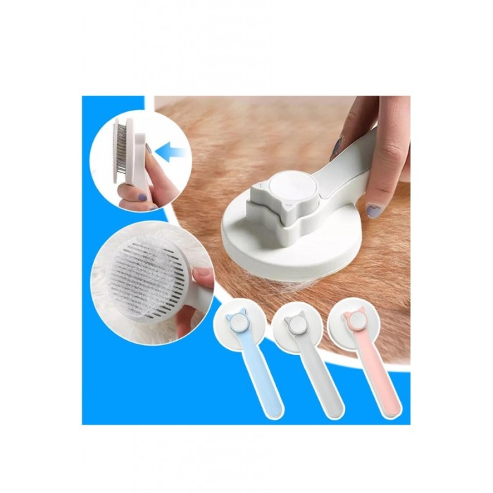 Perie AutoKitty pentru pisici, compacta si practica, usor de curatat, alb, 19x9 cm [3]