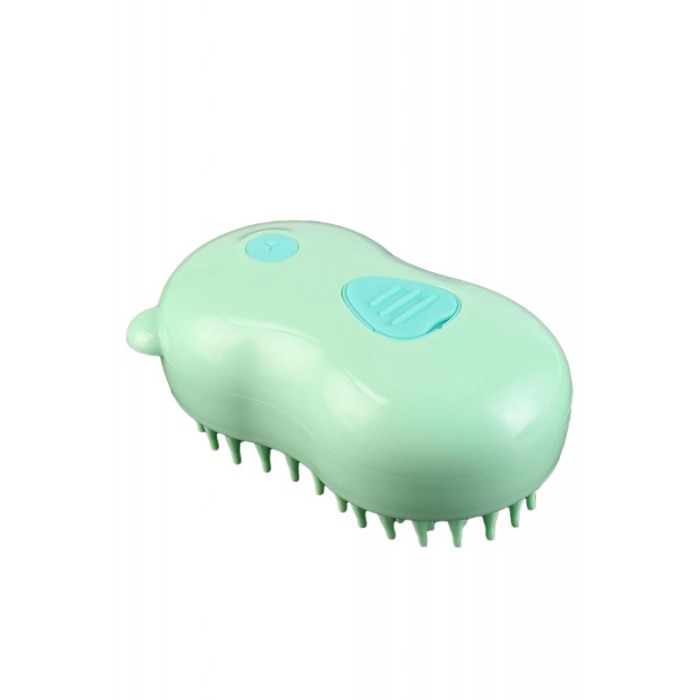 Perie cu abur 3 in1 FluffEase Doty® pentru animalele de companie, USB, curata, indeparteaza eficient parul si maseaza, verde [5]