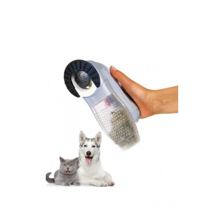 Perie cu vacum pentru curatarea parului de animale,usor de utilizitat, usor de curatat, gri,doty [8]