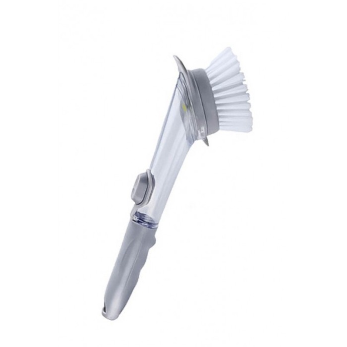 Perie de curatare Kitchen'sHelp 2 in 1 , cu dispenser pentru detergent , perie si 2 bureti inclusi,maner din silicon antiderapan [9]