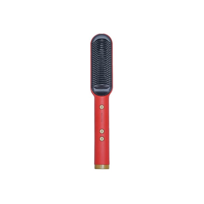 Perie de indreptat parul FineHair, control temperatura in 5 trepte, usor de utilizat, cablu de 140 cm, rosu, Doty®️ [7]