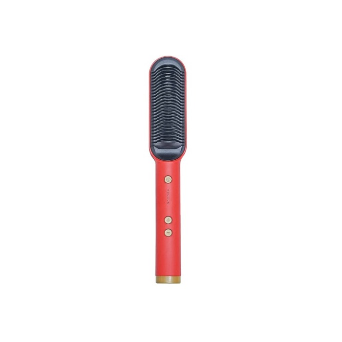 Perie de indreptat parul FineHair, control temperatura in 5 trepte, usor de utilizat, cablu de 140 cm, rosu, Doty®️ [9]
