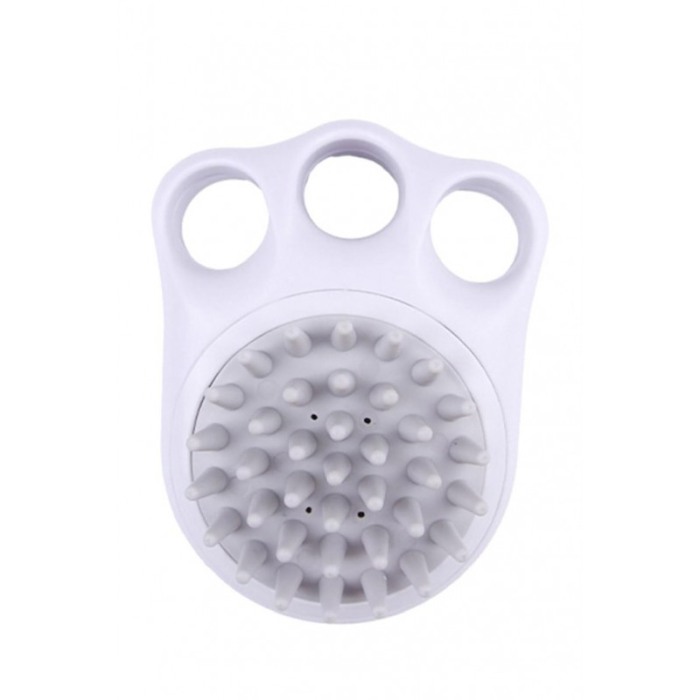 Perie pentru animale 2in1 PetSpa Doty®, pentru baie/periaj uscat, din silicon, recipient pentru sampon, gri [1]