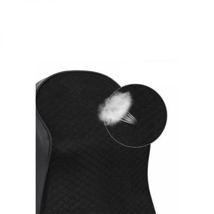 Perna cervicala pentru scaunul masinii Support Pillow, din spuma cu memorie, usor de montat, universala, 30x23 cm, negru [3]