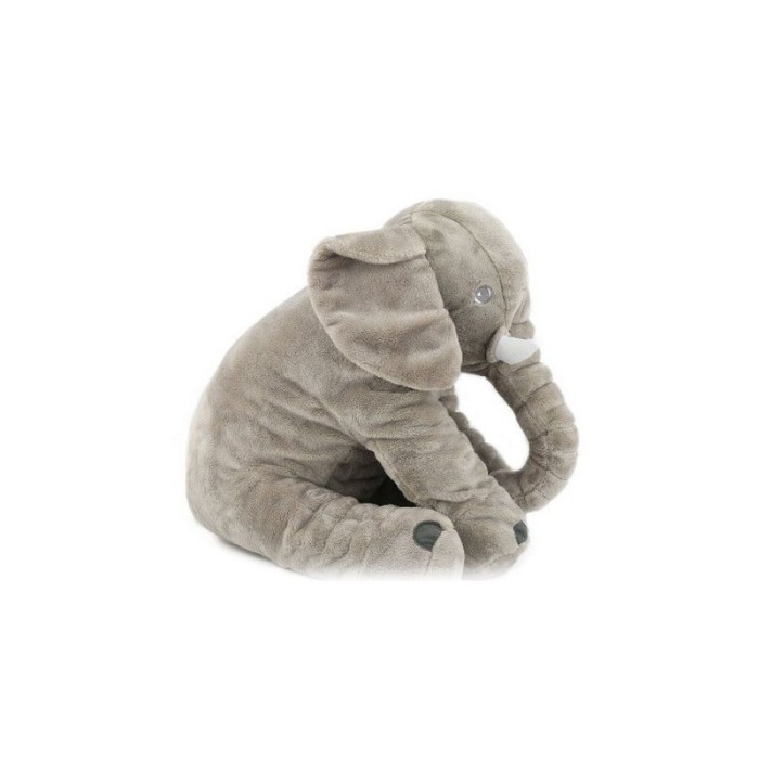Perna de plus 2 in 1 pentru bebelusi Baby Elephant, materiale moale, 60x20x40 cm, forma elefant, gri [6]