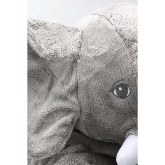Perna de plus 2 in 1 pentru bebelusi Baby Elephant, materiale moale, 60x20x40 cm, forma elefant, gri [4]