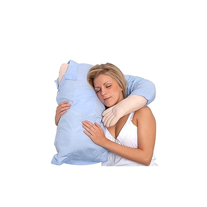 Perna Warm Arm, design realist , bumbac si poliester fara alergeni , 55 x 10,5 x 35 cm , albastru [3]