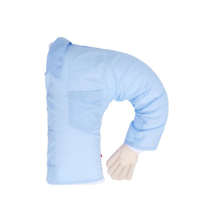 Perna Warm Arm, design realist , bumbac si poliester fara alergeni , 55 x 10,5 x 35 cm , albastru [2]