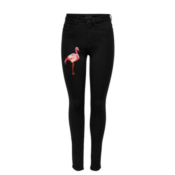Petic textil termoadeziv PatchON, brodat, pentru a stiliza un obiect vestimentar/ acoperi un defect, 15x8 cm, flamingo [4]