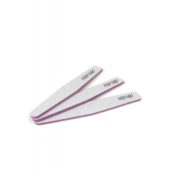 Pila de unghii Naily's Doty.ro®, cu 2 fete, forma romb, 18 cm, granulatie 100/180, gri [2]