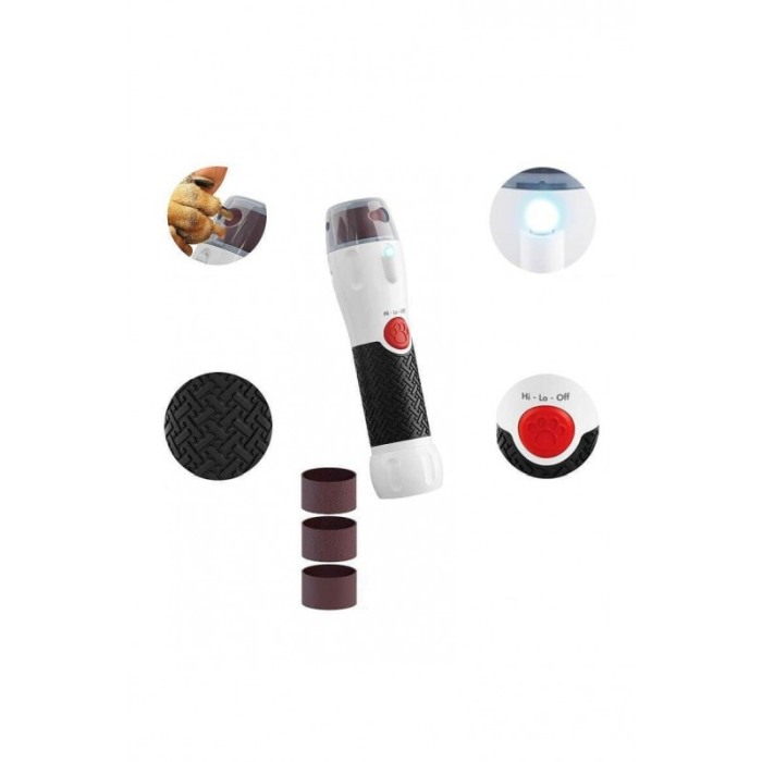 Pila electrica PappyPet LED cu 2 viteze pentru unghiile cainilor si pisicilor, cu 2 setari de viteza: 7000-14000 RPM si 4 role i [5]