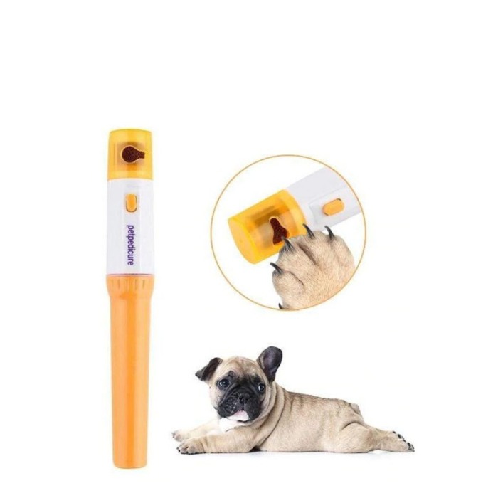 Pila electrica Perfectpedicure pentru animalele de companie, buton on/off, 4 capete incluse, portocaliu [1]