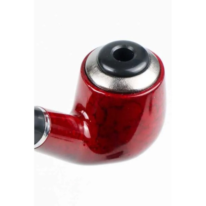 Pipa lemn cires Absolute Pipe, 9 mm, rosu/negru, Doty®️ [2]