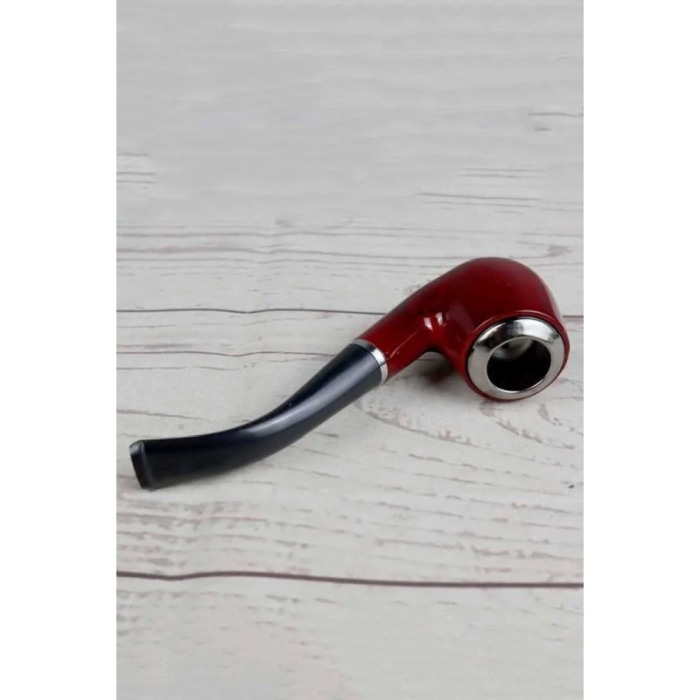 Pipa lemn cires Absolute Pipe, 9 mm, rosu/negru, Doty®️ [3]