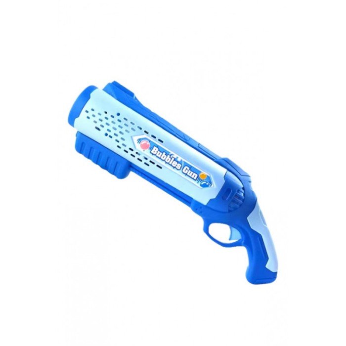 Pistol de jucarie de facut baloane de sapun BubbleBullet Doty®, electric, 2 sticulete cu solutie incluse, interactiv, albastru [5]