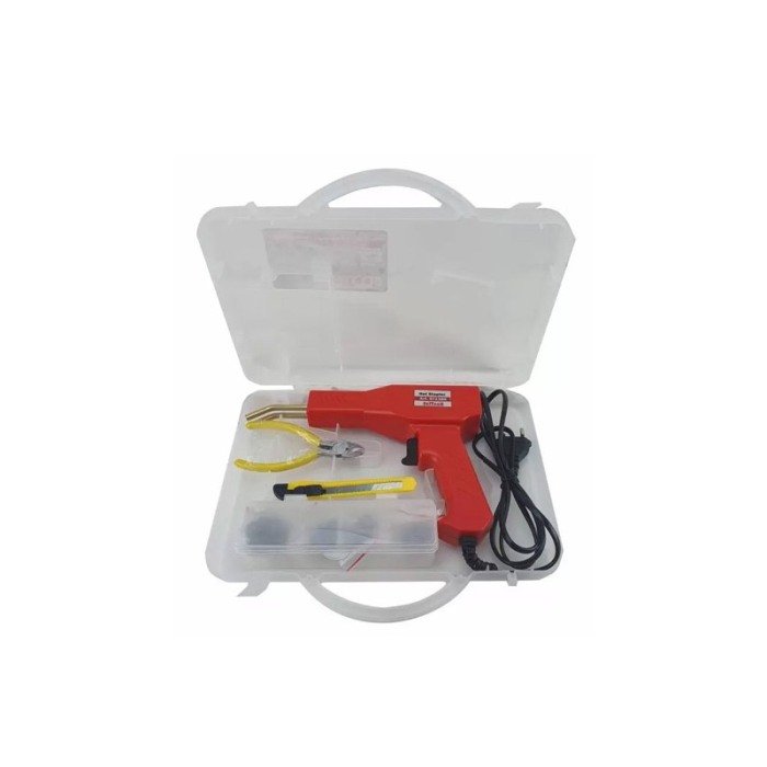Pistol de lipit plastic HotGlueGun, 200 capse de intarire, putere 50W, rosu, Doty® [6]