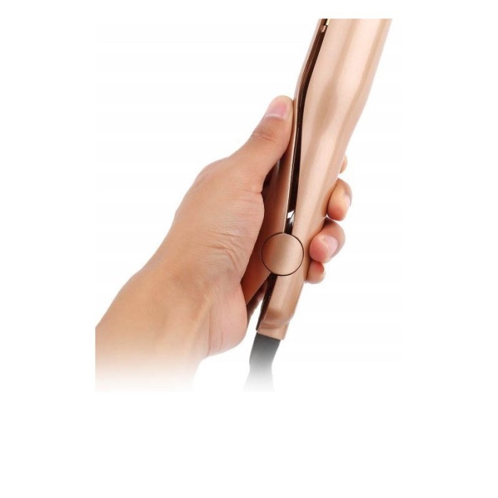 Placa 2 in 1 HairCurling pentru ondulat parul, invelis ceramic, temperatura reglabila pana la 230 C ,functie antistatica,design [2]