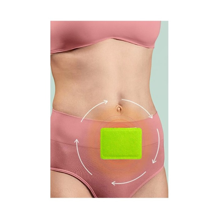 Plasture menstrual LessPain, efect de incalzire, amelioreaza durerilor menstruale, cu ulei esential de ghimbir, 13x9 cm, Doty®️ [4]