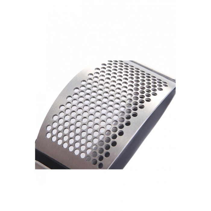 Presa manuala pentru usturoi GarlicTool, usor de utilizat si curatat, maner fix, inox, 10 cm, negru [1]