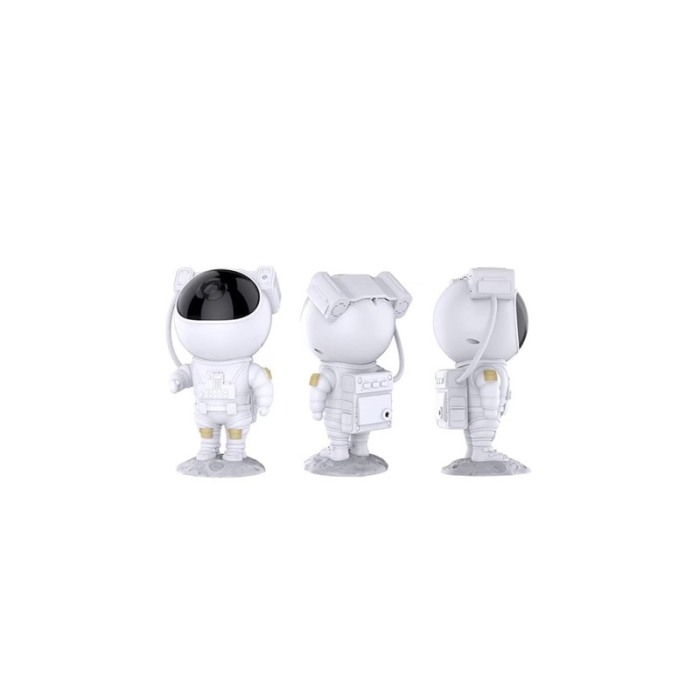 Proiector AstroGalaxy tip lampa de veghe, in forma de astronaut, 9 moduri, telecomanda si USB inclus, 22.5x10 cm, alb, Doty® [9]