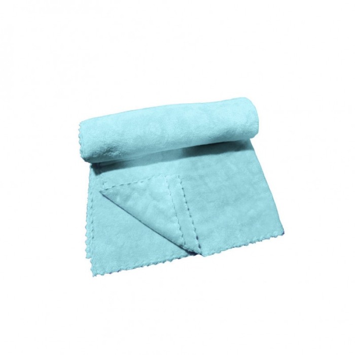 Prosop din microfibra SoftTowel, pentru fata sau maini, design minimalist, 70x34 cm, turcoaz, Doty®️ [2]