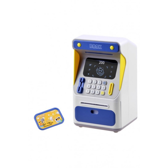 Pusculita automata pentru copii ATMBank Doty®, bancomat, depuneri, retrageri, card, simulare recunoastere faciala, cu baterii [1]