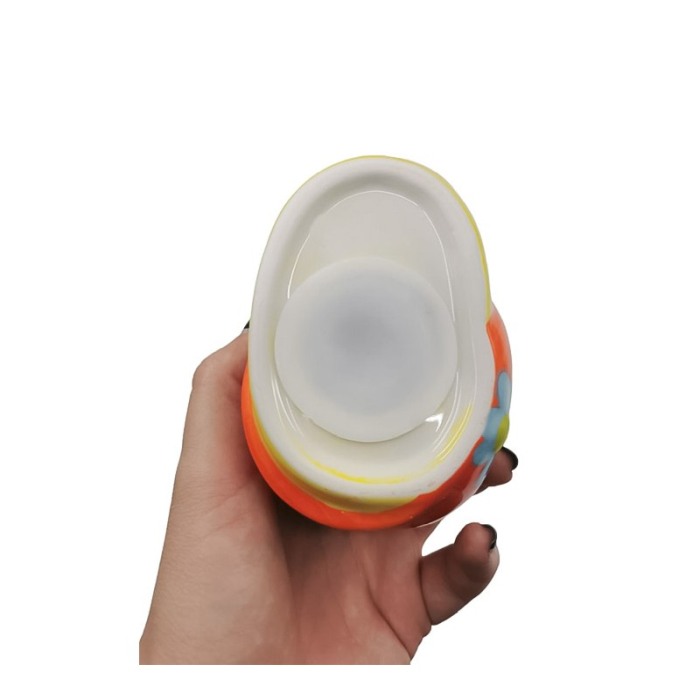 Pusculita LuckySnail, din rasina, creata manual cu atentie la detalii, galben/portocaliu, 12x13 cm, Doty®️ [4]