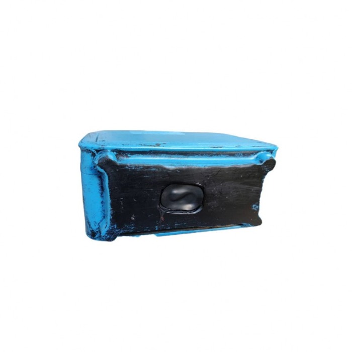 Pusculita vintage RadioBank, din rasina, creata manual cu atentie la detalii, albastra, 17x12x8 cm [5]