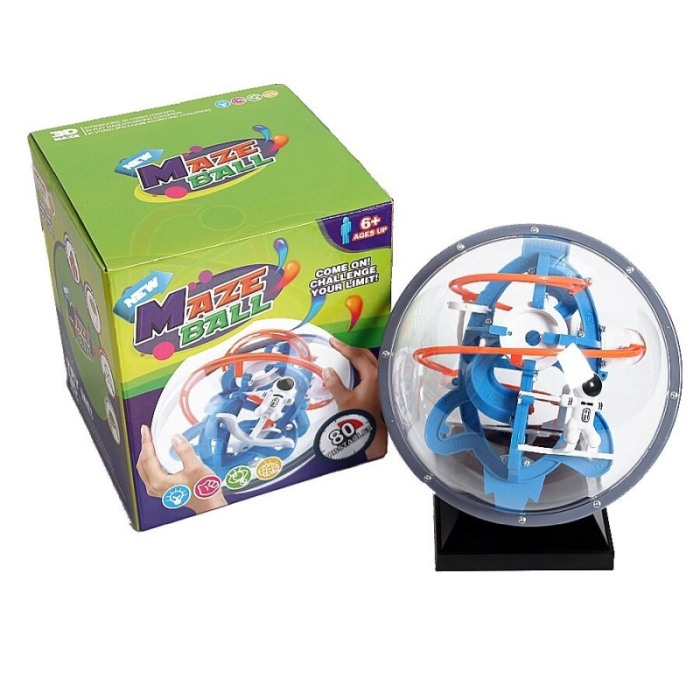 Puzzle,bila de jucarie labirint 3D, figurina astronaut, multicolor, 80 de obstacole, dezvolta gandirea si imaginatia,doty [7]