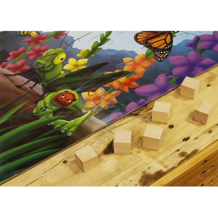 Puzzle cu piese mari, imprimeu cu Insecte viu colorate , multicolor, 48 piese, 90 cm x 60 cm ,Doty [5]
