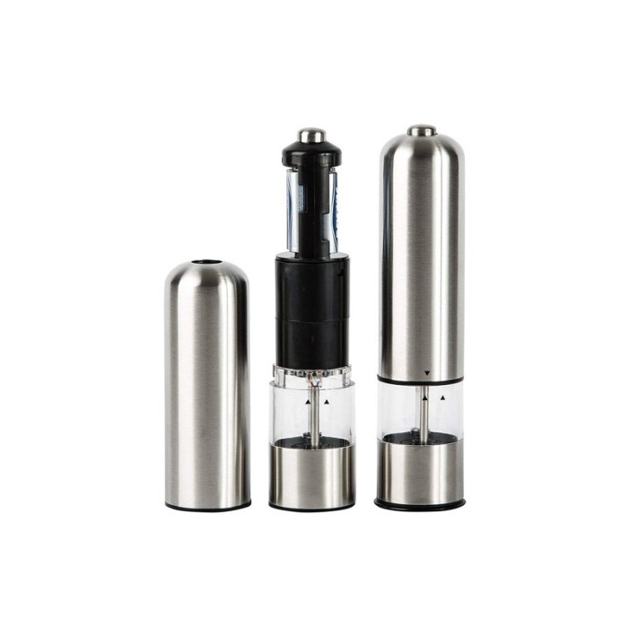 Rasnita electrica de condimente AutoPepper, din inox, usor de manevrat, functioneaza cu baterii, 23 cm, argintiu, Doty® [7]