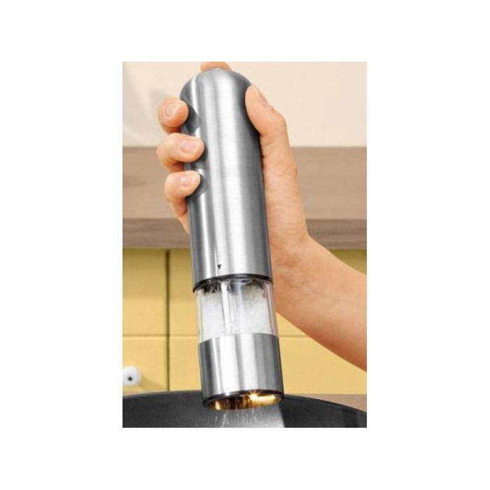 Rasnita electrica de condimente AutoPepper, din inox, usor de manevrat, functioneaza cu baterii, 23 cm, argintiu, Doty® [2]