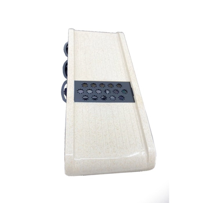 Razatoare multifunctionala 6 in 1 Fast Veggie, taie felii, monopera fina, otel inoxidabil, 6 lame incluse, culoare bej [2]