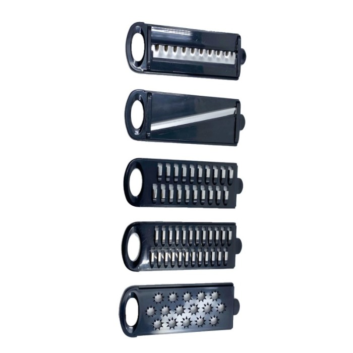 Razatoare multifunctionala 6 in 1 Fast Veggie, taie felii, monopera fina, otel inoxidabil, 6 lame incluse, culoare bej [3]