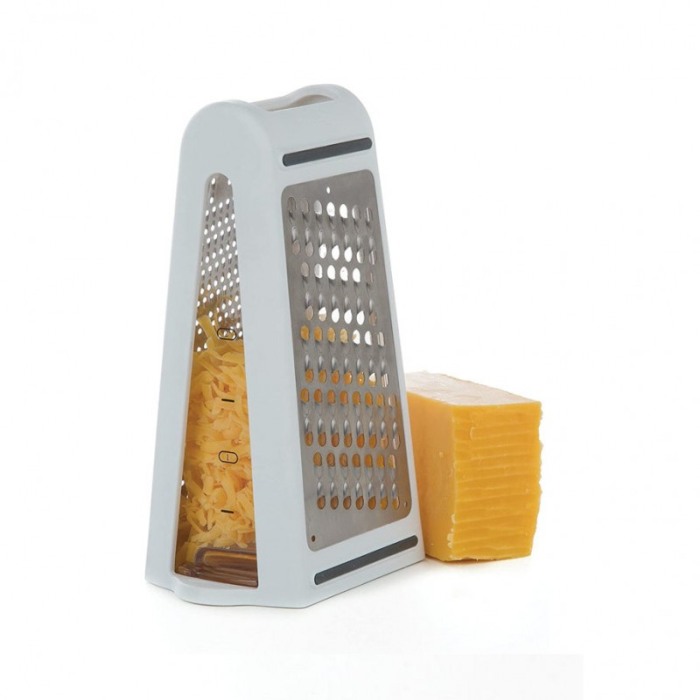 Razatoare Simple Grater, universala, cu recipient inclus pentru gradare, fara mizerie, usor de folosit, 2 lame, alb [1]