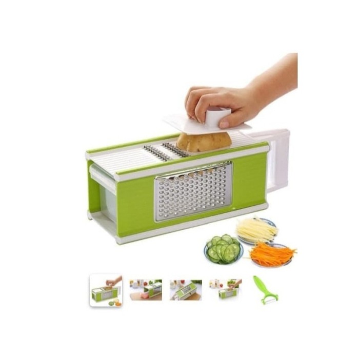 Razatoarea multifunctionala cu maruntitor, taietor si curatator de legume Greens 4 in 1, accesorii incluse, 4 tipuri de lame,rec [2]