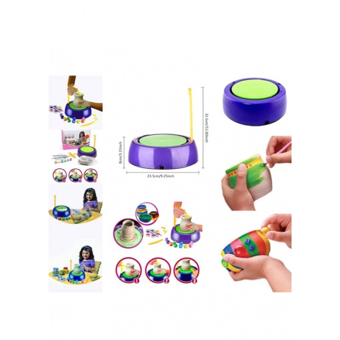 Roata de olarit pentru copii ClayWheel, accesorii incluse, 2 viteze,distractiva, multicolora, Doty® [7]