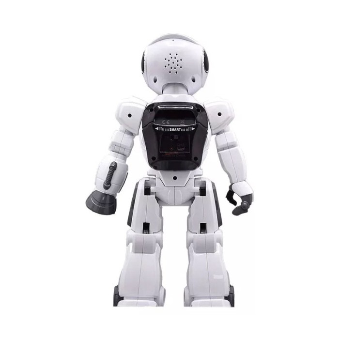 Robot de jucarie HumanRob Toby Doty, ecran tactil, vorbeste, expresii faciale, cu telecomanda, 42 cm, alb [7]