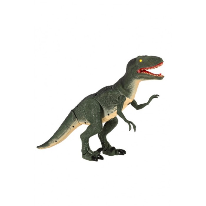 Robot de jucarie My Friend Velociraptor, dinosaur, lumini si sunete, cu telecomanda, design realist, 52x29.5 cm, verde, Doty® [5]