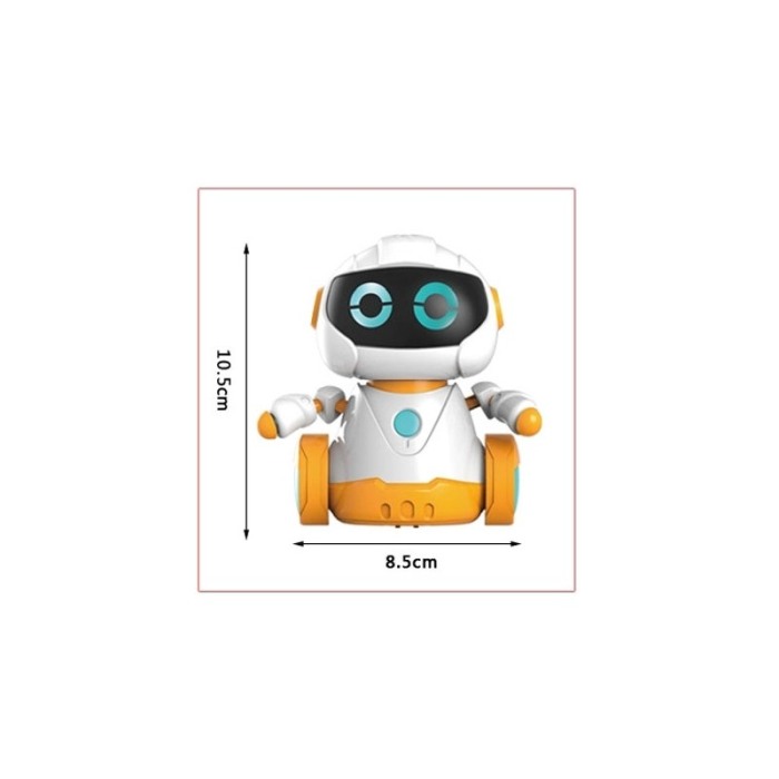 Robot Follow Rob, cu telecomanda tip ceas, baterii incluse, design modern, efecte luminoase, alb [3]