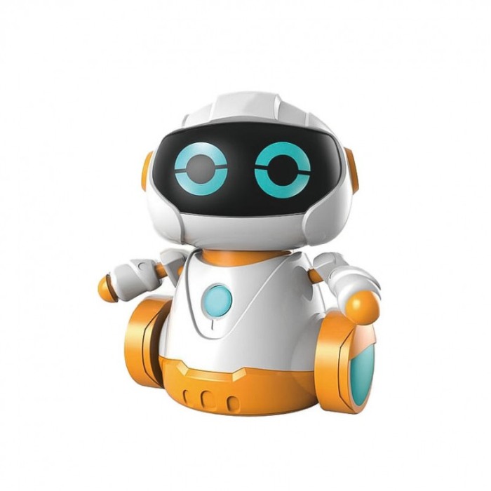 Robot Follow Rob, cu telecomanda tip ceas, baterii incluse, design modern, efecte luminoase, alb [5]
