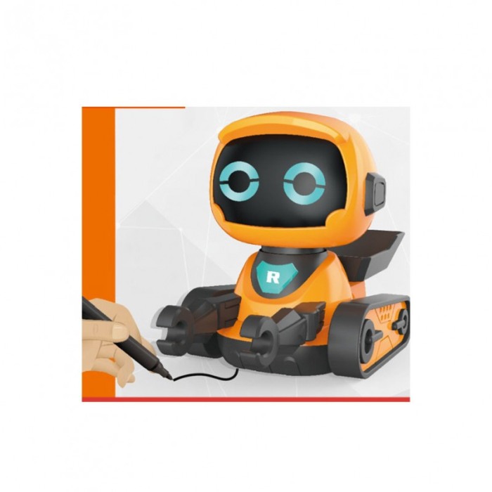 Robot inductiv Speddy LineRob, merge pe linia trasata de marke, portocaliu [3]