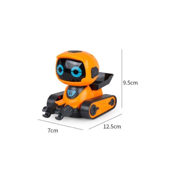 Robot inductiv Speddy LineRob, merge pe linia trasata de marke, portocaliu [2]