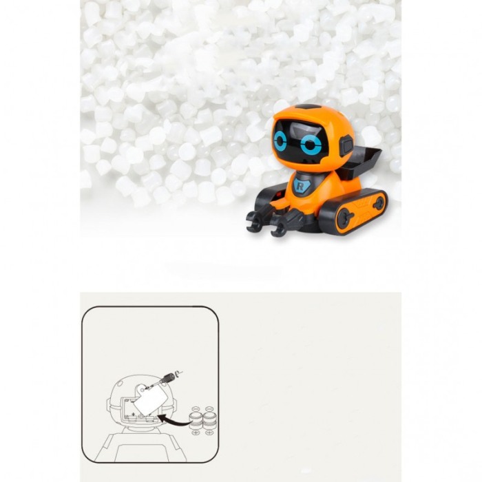 Robot inductiv Speddy LineRob, merge pe linia trasata de marke, portocaliu [5]