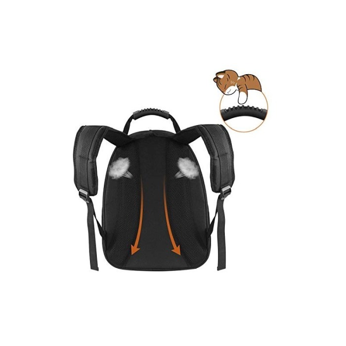 Rucsac  cu capsula astronaut, pentru transportul animalelor de companie mici, negru /animal print , Doty [2]